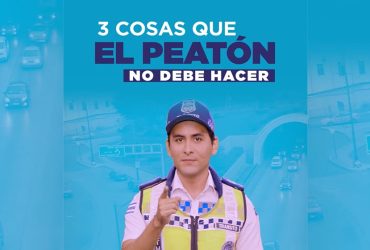 3 Cosas que no debe hacer el peatón